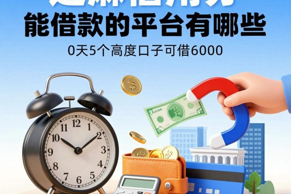 芝麻信用分能借款的平台有哪些?2026这5个高额度口子可借6000