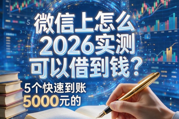 微信上怎么可以借到钱？2026实测5个快速到账5000元的平台推荐