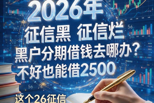 征信黑、征信烂、黑户分期借钱去哪办?2026年这5个征信不好也能借2500的口子应急超方便