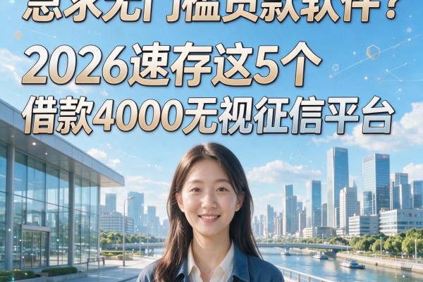 急求无门槛贷款软件?2026速存这5个借款4000无视征信平台