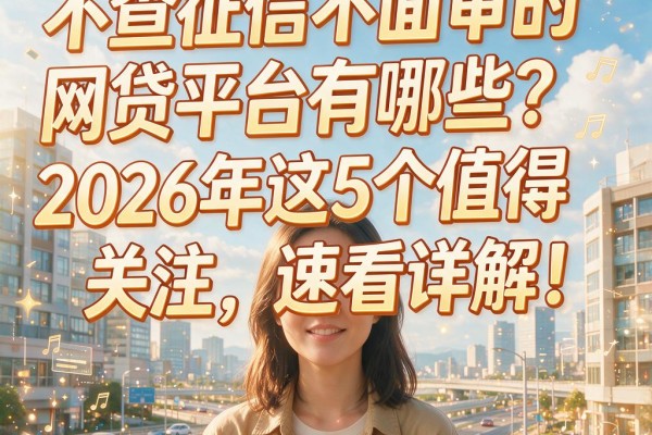 不查征信不面审的网贷平台有哪些?2026年这5个值得关注,速看详解!