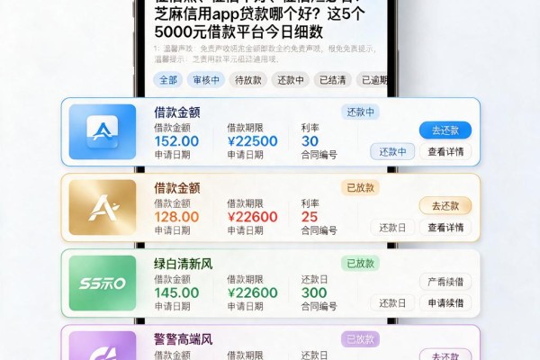 征信黑、征信不好、征信烂必看!芝麻信用App贷款哪个好?这5个5000元借款平台今日细数