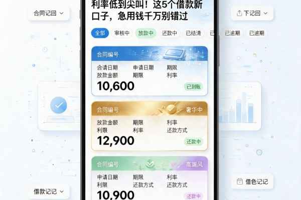 利率低到尖叫!这5个借款新口子,急用钱千万别错过