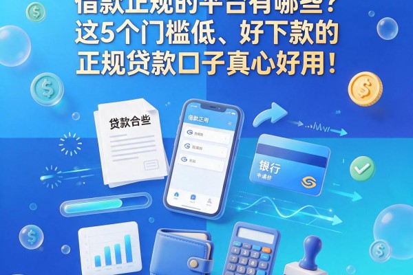 6000元小额急用必看！借款正规的平台有哪些？这5个门槛低、好下款的正规贷款口子真心好用