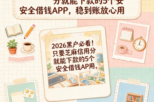 2026黑户必看!只要芝麻信用分就能下款的5个安全借钱APP,稳到账放心用