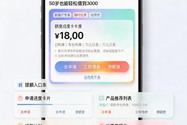 50岁必看！2026独家整理：5个容易过的网贷平台，50岁也能轻松借到3000