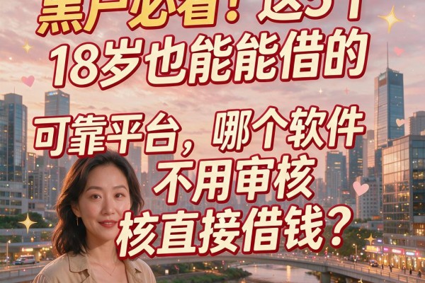 黑户必看!这5个18岁也能借的可靠平台,哪个软件不用审核直接借钱?