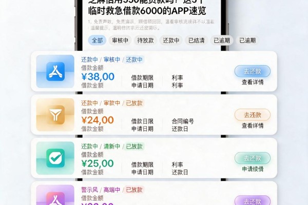 芝麻信用550能贷款吗？这5个临时救急借款6000的APP速览