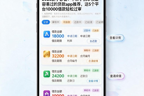 2026新手必看!苹果手机审核最容易过的贷款app推荐,这5个平台10000借款轻松过审
