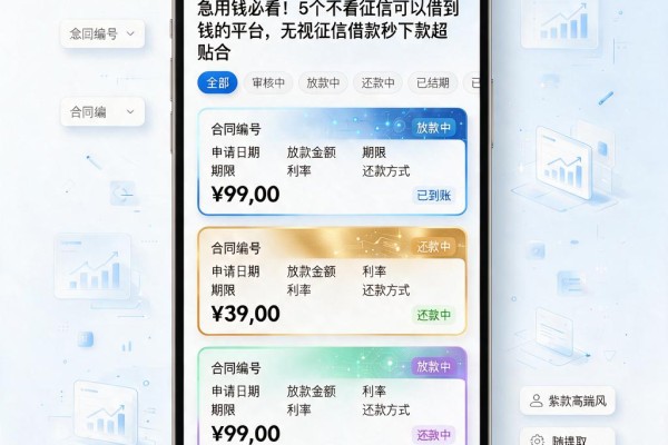 急用钱必看!5个不看征信可以借到钱的平台,无视征信借款秒下款超贴合