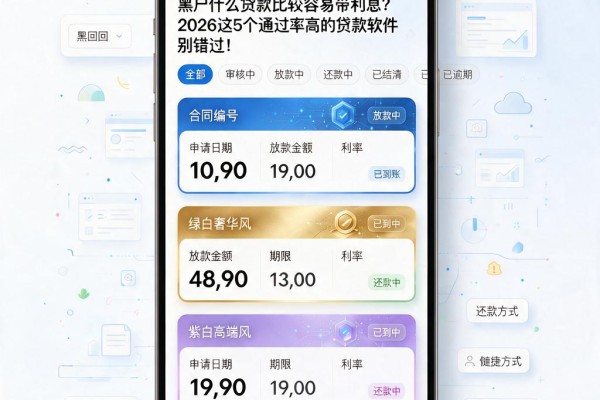 黑户什么贷款比较容易带利息?2026这5个通过率高的贷款软件别错过!
