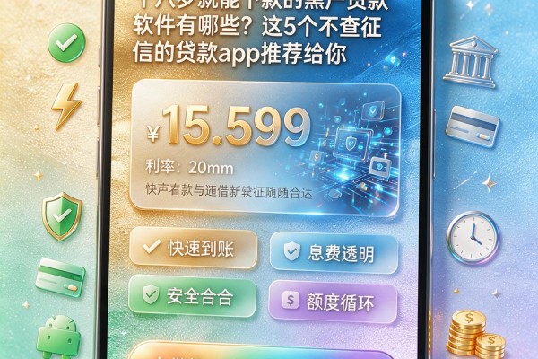 十八岁就能下款的黑户贷款软件有哪些?这5个不查征信的贷款app推荐给你