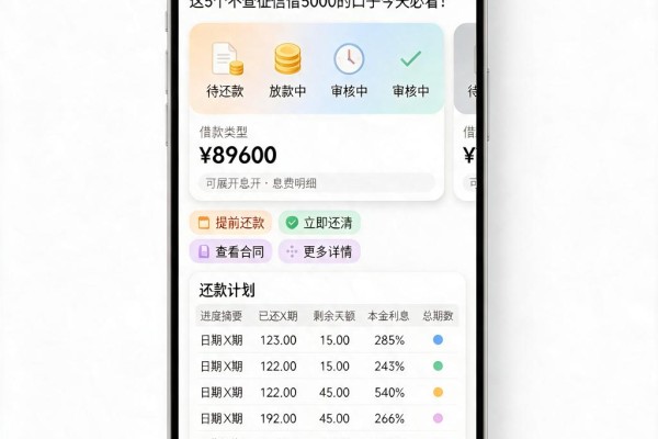 2026无视征信靠谱的网贷大盘点，这5个不查征信借5000的口子今天必看！