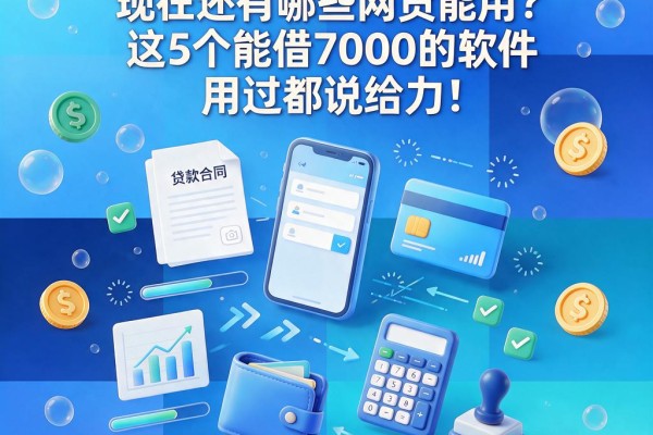 急用钱必看!2026年现在还有哪些网贷能用?这5个能借7000的软件用过都说给力