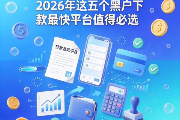 网上好贷款平台有哪些可靠?2026年这五个黑户下款最快平台值得必选