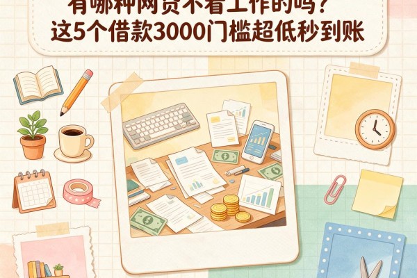 2026急用钱必看!有哪种网贷不看工作的吗?这5个借款3000门槛超低秒到账