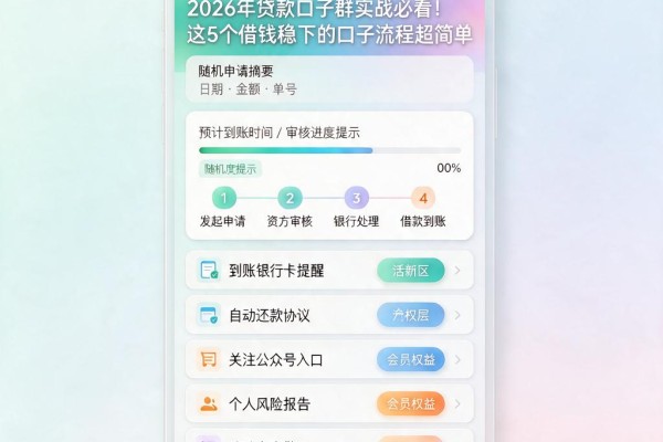 2026年贷款口子群实战必看!这5个借钱稳下的口子流程超简单