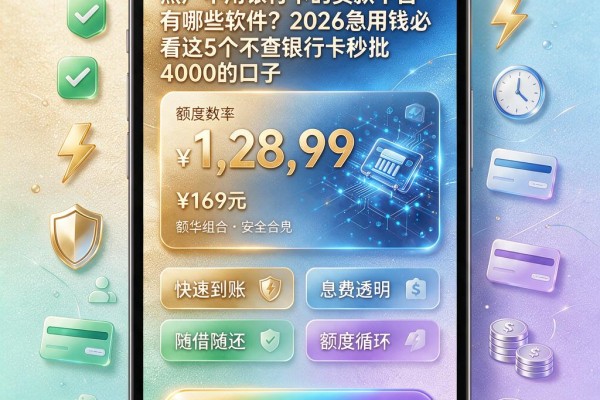 黑户不用银行卡的贷款平台有哪些软件？2026急用钱必看这5个不查银行卡秒批4000的口子