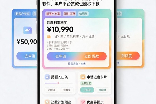 黑户必看!这5个不看征信的借钱软件,黑户平台贷款也能秒下款