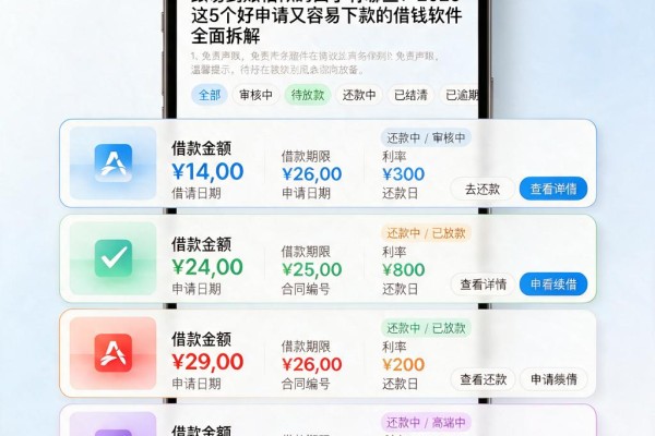跟易到账相似的口子有哪些?2026这5个好申请又容易下款的借钱软件全面拆解