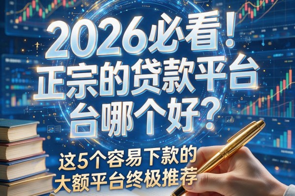 2026必看！正宗的贷款平台哪个好？这5个容易下款的大额平台终极推荐