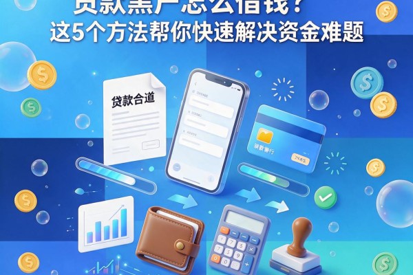 黑户必看!贷款黑户怎么借钱?这5个方法帮你快速解决资金难题