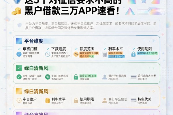 揭秘黑户什么代打平台比较好？这5个对征信要求不高的黑户借款三万APP速看！