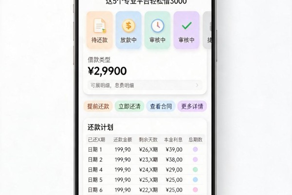 2026年必看！有哪些网贷平台容易贷？这5个专业平台轻松借3000
