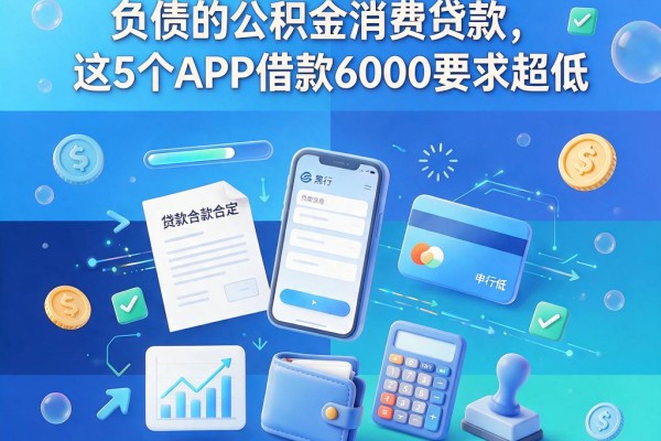 黑户专属!2026亲测不看负债的公积金消费贷款,这5个APP借款6000要求超低