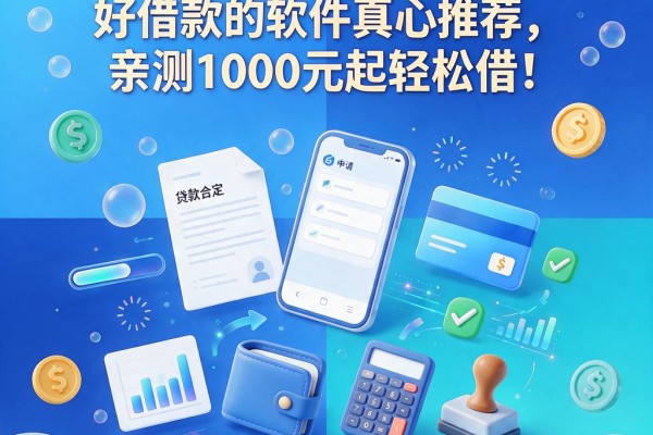 2026年这5个门槛低好借款的软件真心推荐,亲测1000元起轻松借!
