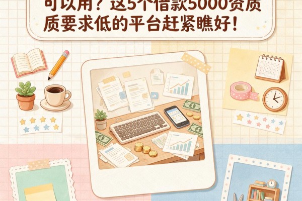 2026年手机贷款有哪些软件可以用?这5个借款5000资质要求低的平台赶紧瞧好!