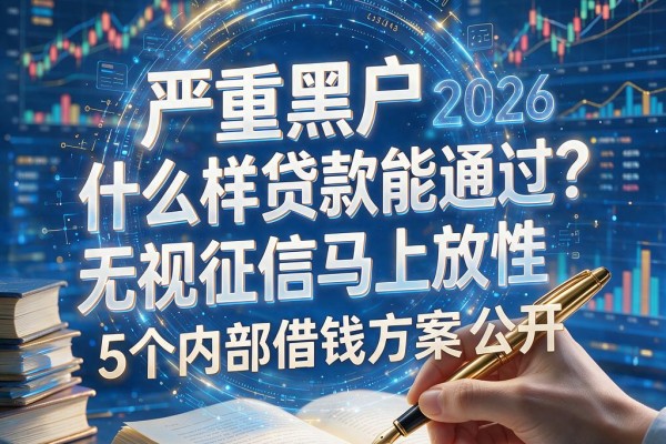 严重黑户什么样贷款能通过？2026无视征信马上放款的5个内部借钱方案公开