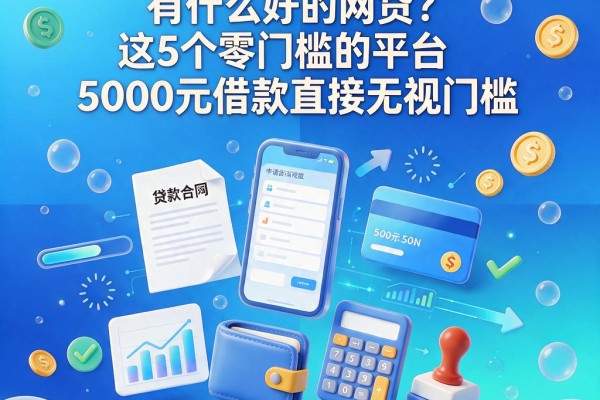 2026年急用钱必看!有什么好的网贷?这5个零门槛的平台5000元借款直接无视门槛