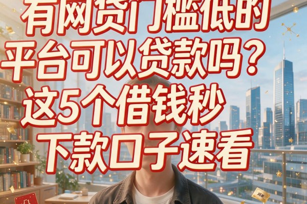 有网贷门槛低的平台可以贷款吗?这5个借钱秒下款口子速看