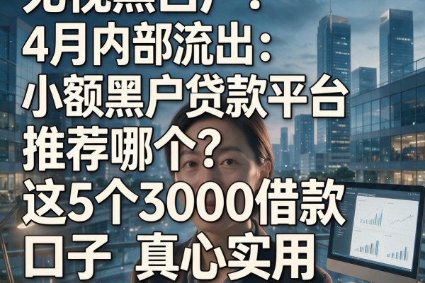 无视黑白户!4月内部流出:小额黑户贷款平台推荐哪个?这5个3000借款口子真心实用