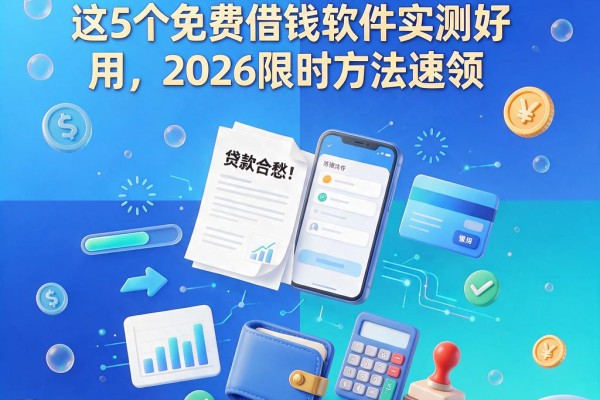 急需用钱别发愁!这5个免费借钱软件实测好用,2026限时方法速领