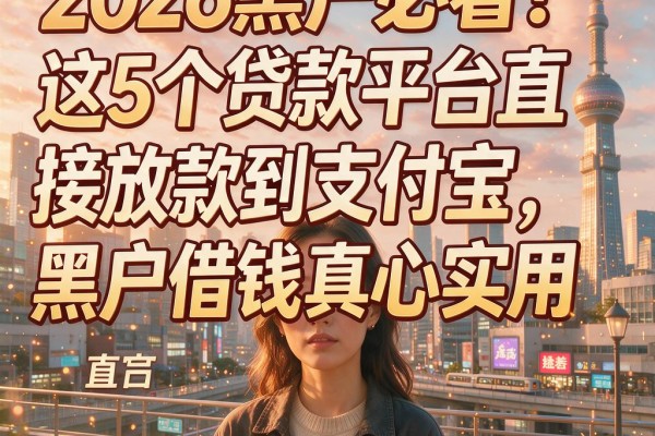 2026黑户必看！这5个贷款平台直接放款到支付宝，黑户借钱真心实用