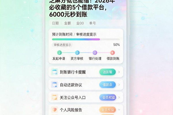 芝麻分低也能借!2026年必收藏的5个借款平台,6000元秒到账