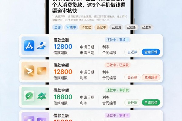 3月内部消息!征信有逾期也能办个人消费贷款,这5个手机借钱渠道审核快