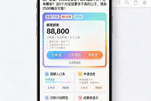 黑户必看!2026年容易下款的app小贷平台有哪些?这5个对征信要求不高的口子,借款2500确实可靠!