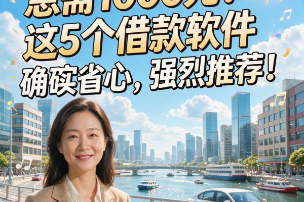 急需1000元?这5个借款软件确实省心,强烈推荐!