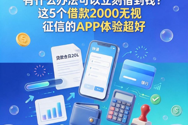 急用钱必看!有什么办法可以立刻借到钱?这5个借款2000无视征信的APP体验超好
