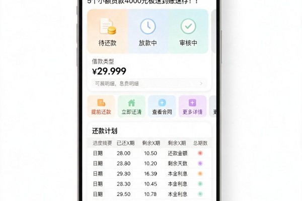 2026黑户必看！门槛超低的网贷精选，5个小额贷款4000元极速到账速存！