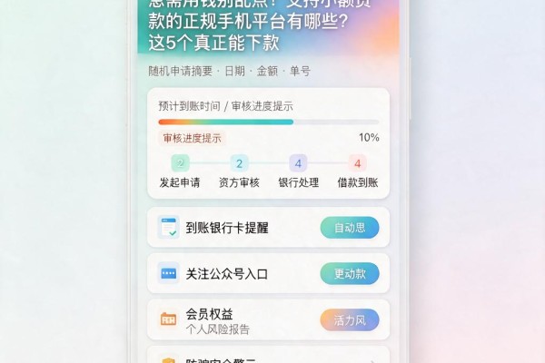 急需用钱别乱点!支持小额贷款的正规手机平台有哪些?这5个真正能下款