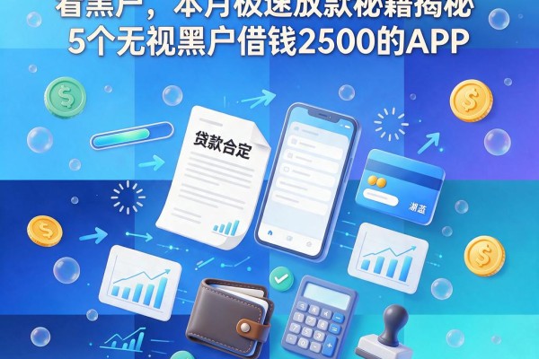 黑户专享！苹果6换ID贷款不看黑户，本月极速放款秘籍揭秘5个无视黑户借钱2500的APP