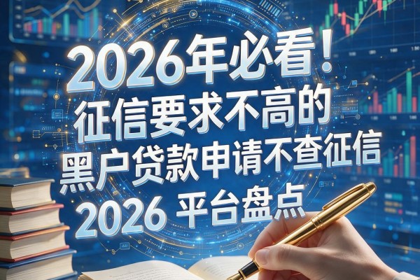 2026年必看!征信要求不高的黑户贷款申请不查征信2026平台盘点,这几家借款10000元口碑很扎实