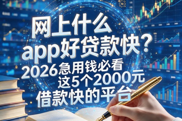 网上什么app好贷款快?2026急用钱必看这5个2000元借款快的平台