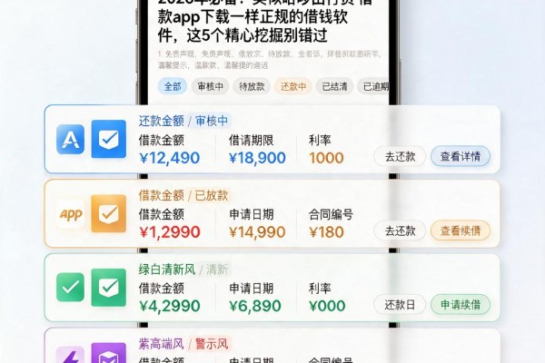 2026年必备!类似哈啰出行贷借款app下载一样正规的借钱软件,这5个精心挖掘别错过