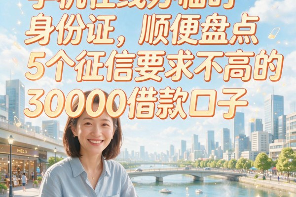手机在线办临时身份证,顺便盘点5个征信要求不高的30000借款口子