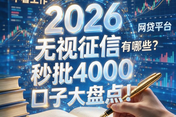 不看工作的网贷平台有哪些?2026无视征信秒批4000的口子大盘点!